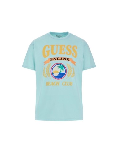 GUESS CAMISETAS M4GI57K9RM1_TU TURQUESA (M)