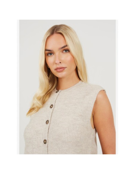 BRAVE SOUL CHALECO 125NELLIEMNK_BE BEIGE (W) BRAVE SOUL CHALECO 125NELLIEMNK_BE BEIGE (W)