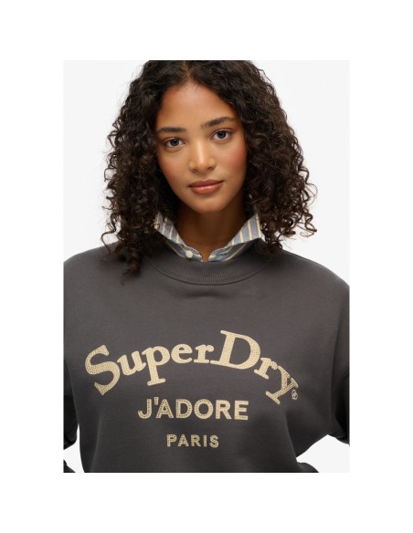 SUPERDRY SUDADERA W2012395A_NG NEGRO (W) SUPERDRY SUDADERA W2012395A_NG NEGRO (W)