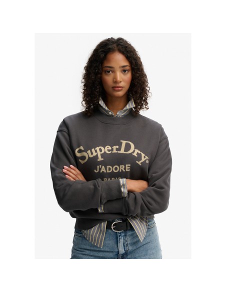 SUPERDRY SUDADERA W2012395A_NG NEGRO (W) SUPERDRY SUDADERA W2012395A_NG NEGRO (W)